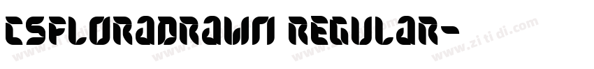 CSFloraDrawn Regular字体转换